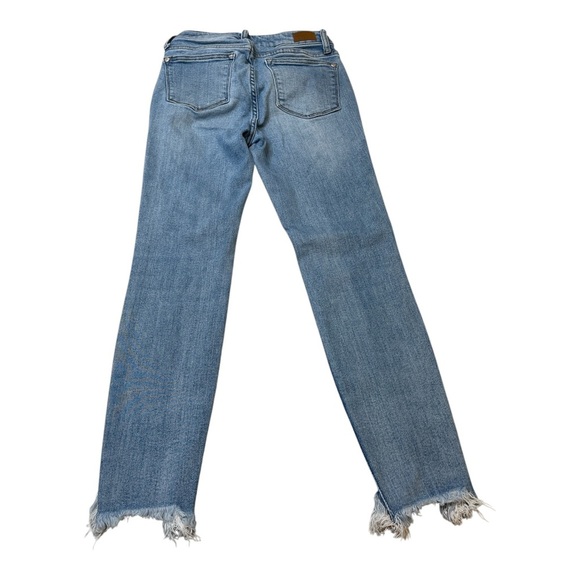 Judy Blue JB8843 Shark-bite Frayed Hem High Rise Medium Wash Jeans Size 3/26 - Picture 2 of 13